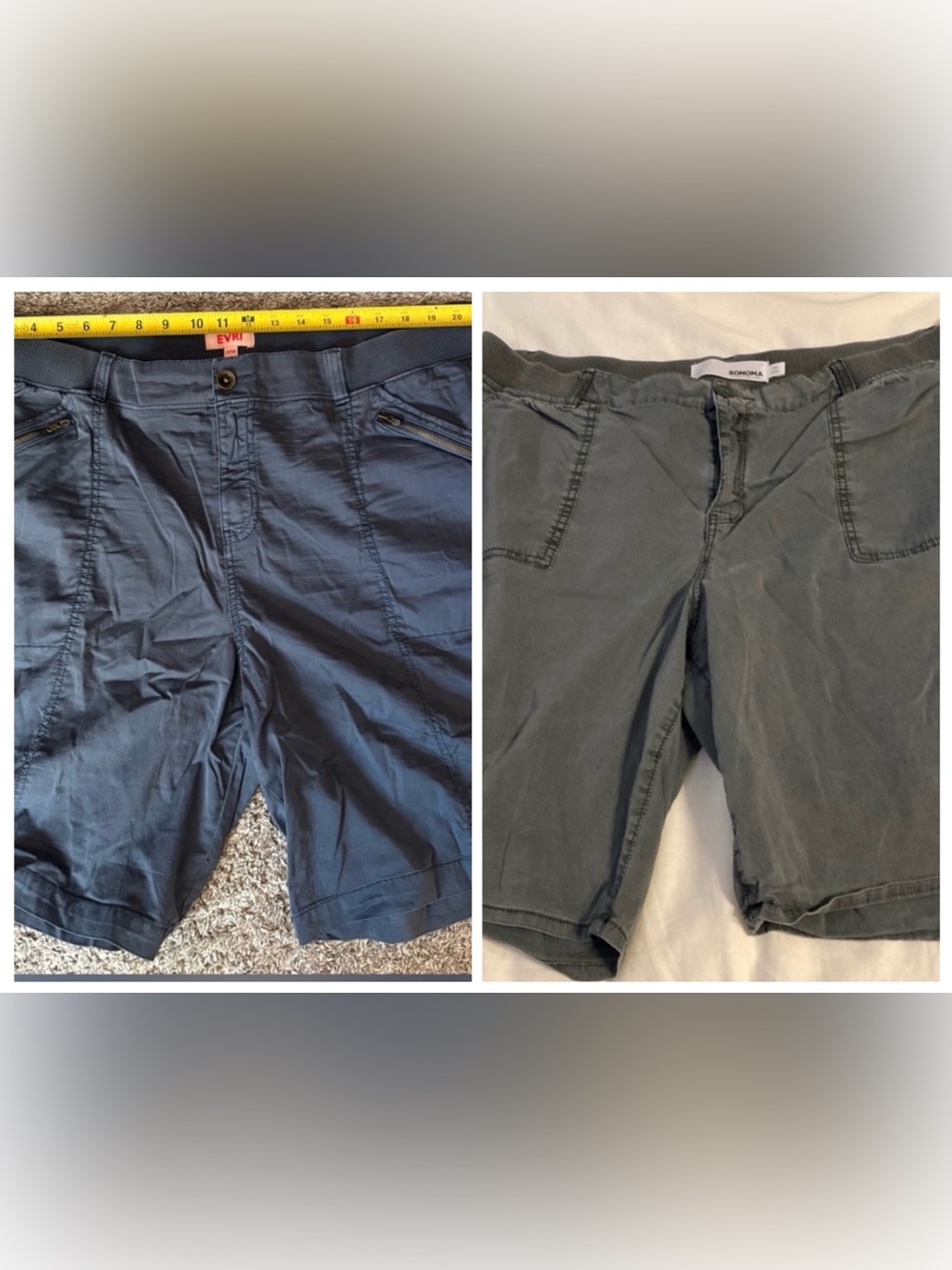 BUNDLE: 2 pairs of plus size shorts for $15